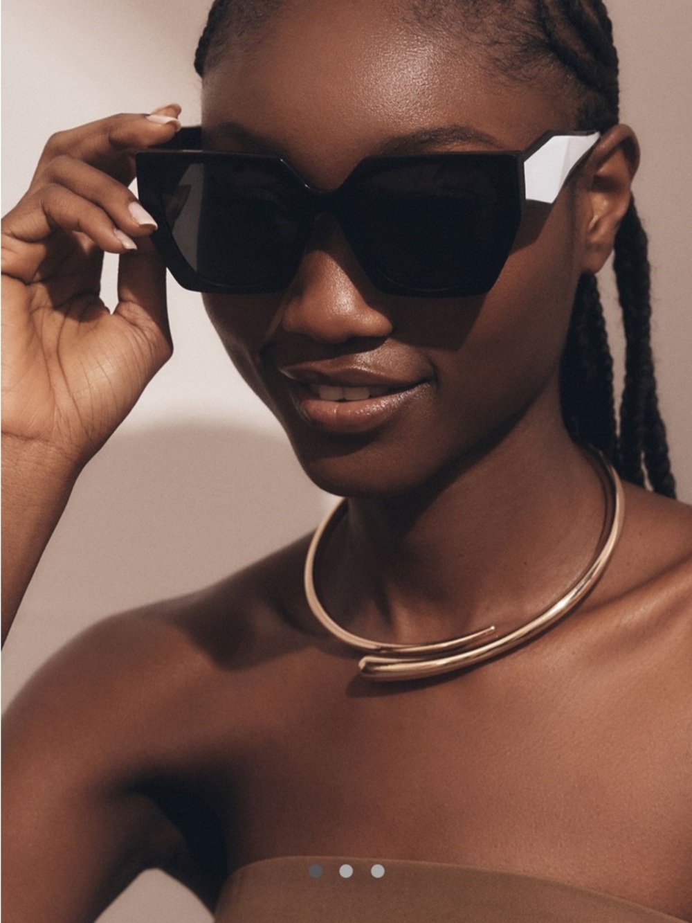 Anthropologie Chunky Molten Choker Necklace - Picture 2 of 4